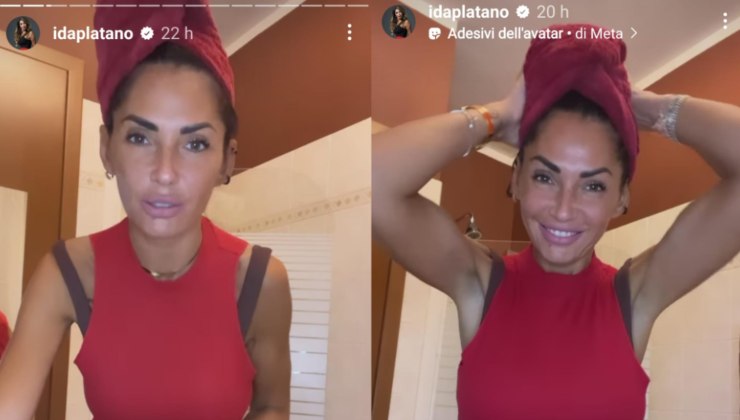 Ida Platano mostra il segreto dei suoi capelli lisci su Instagram